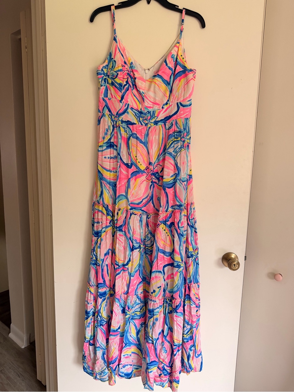 Lilly Pulitzer Pink Multi Floral Sleeveless Maxi Dress